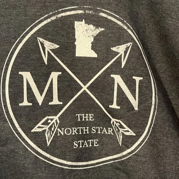 Minnesota The North Star State crew neck sweatshirt - Picture 3 of 6